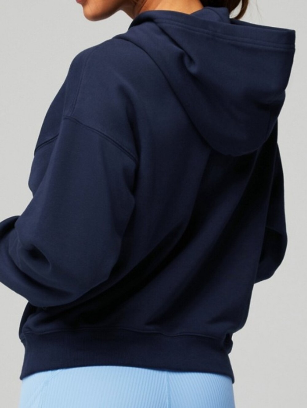 Fabletics Year Round Terry Navy Blue Women's Hoodie Size XXL - Picture 2 of 9